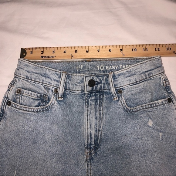 Gap Kids Easy Taper Size 10 Distressed Blue Light Wash Jeans Boys - Picture 6 of 11
